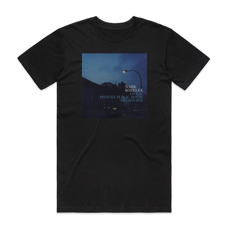 Mark Kozelek Live At Phoenix Public House Melbourne Album Cover T-Shirt Black