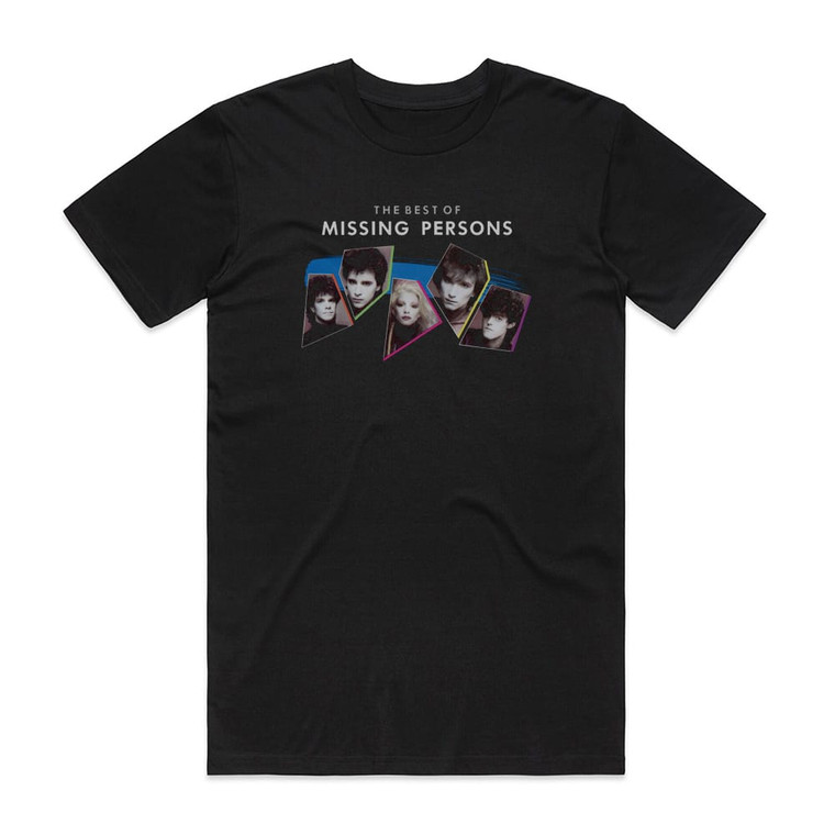 Missing Persons The Best Of Missing Persons Album Cover T-Shirt Black