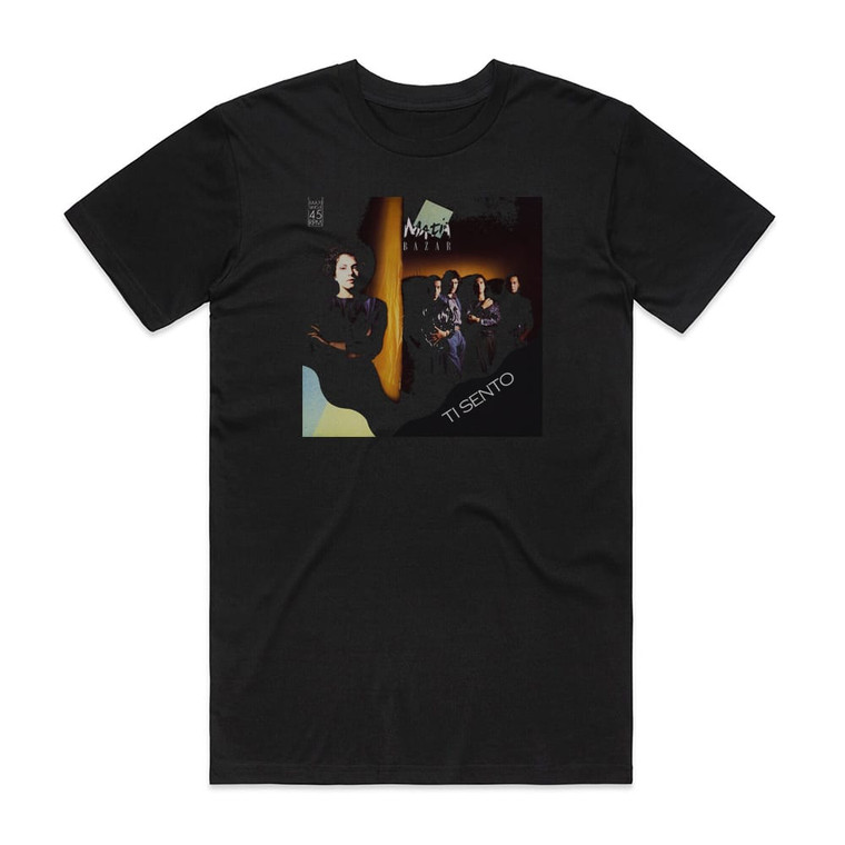 Matia Bazar Ti Sento Album Cover T-Shirt Black