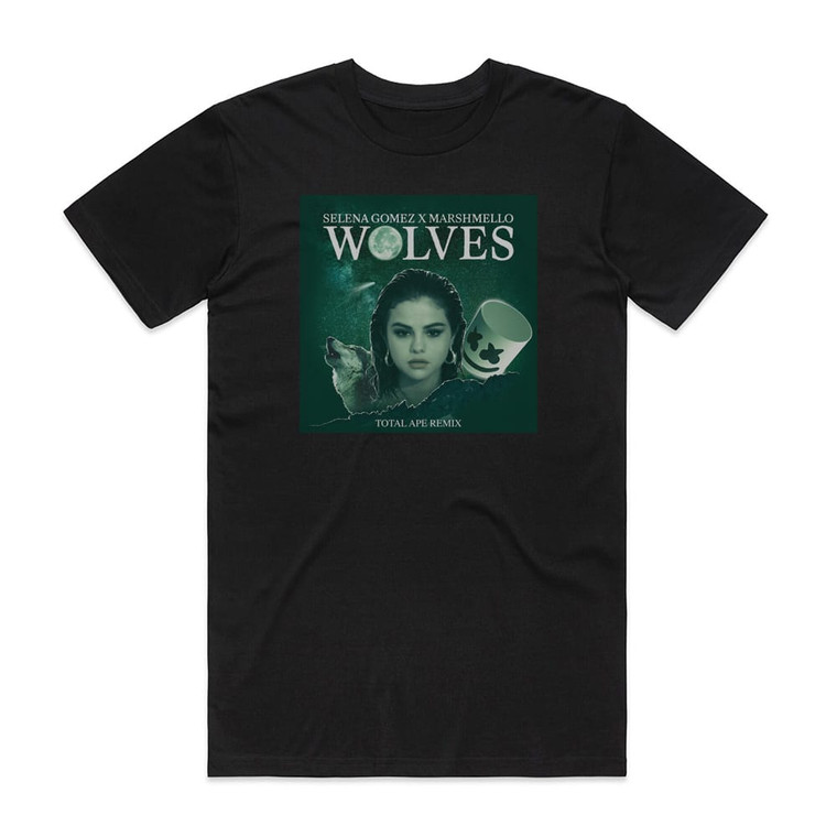 Marshmello Wolves Total Ape Remix Album Cover T-Shirt Black