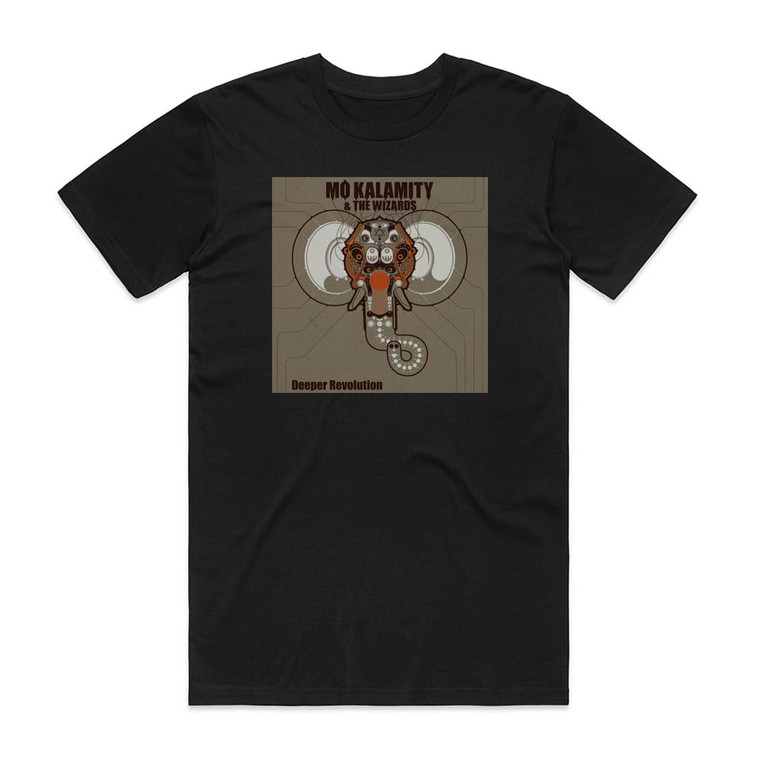 MoKalamity Deeper Revolution Album Cover T-Shirt Black