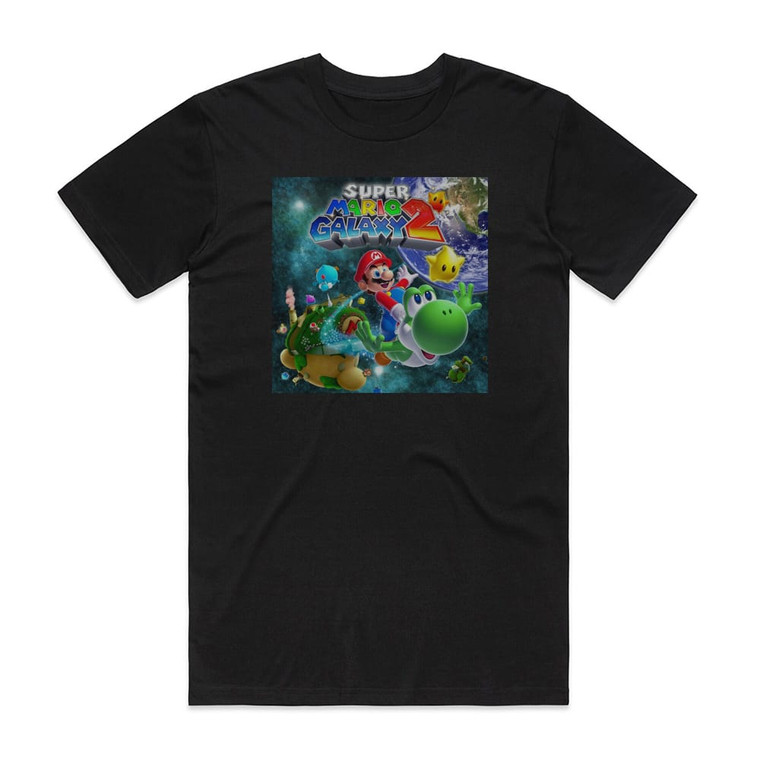 Mario Galaxy Orchestra Super Mario Galaxy 2 Original Soundtrack Album Cover T-Shirt Black