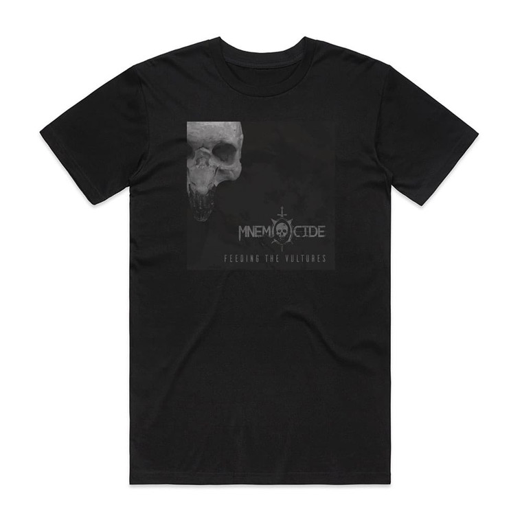 Mnemocide Feeding The Vultures Album Cover T-Shirt Black