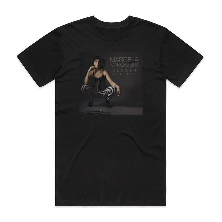 Marcela Mangabeira Closer Project Album Cover T-Shirt Black