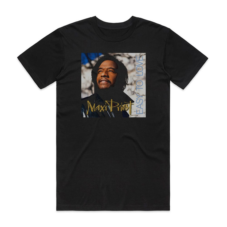 Maxi Priest Easy To Love Album Cover T-Shirt Black