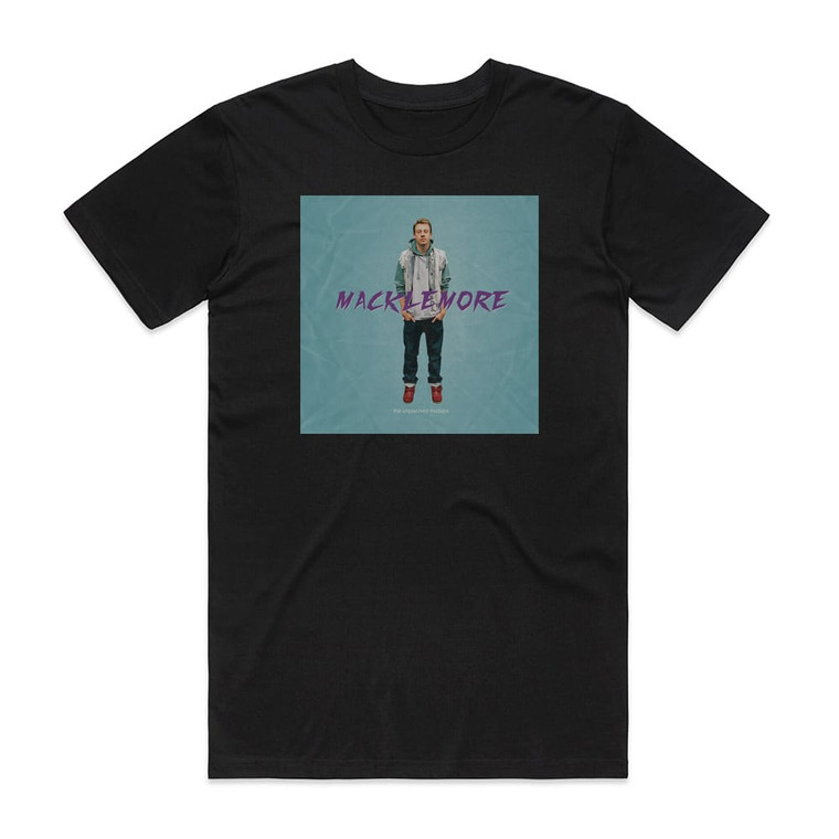 Macklemore The Unplanned Mixtape Album Cover T-Shirt Black