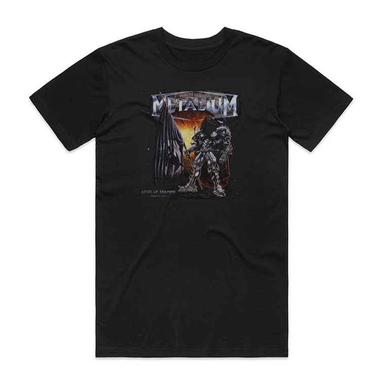 Metalium State Of Triumph Chapter Two Album Cover T-Shirt Black Metalium State Of Triumph Chapter Two Album Cover T-Shirt Black