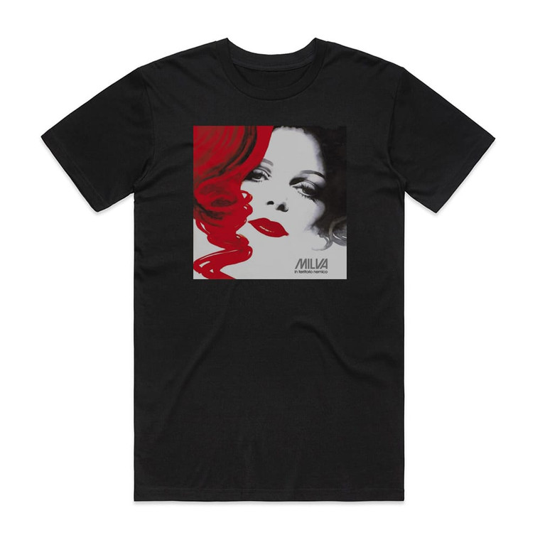 Milva In Territorio Nemico Album Cover T-Shirt Black