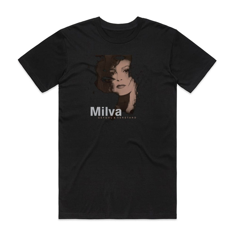 Milva Gefhl Und Verstand Album Cover T-Shirt Black