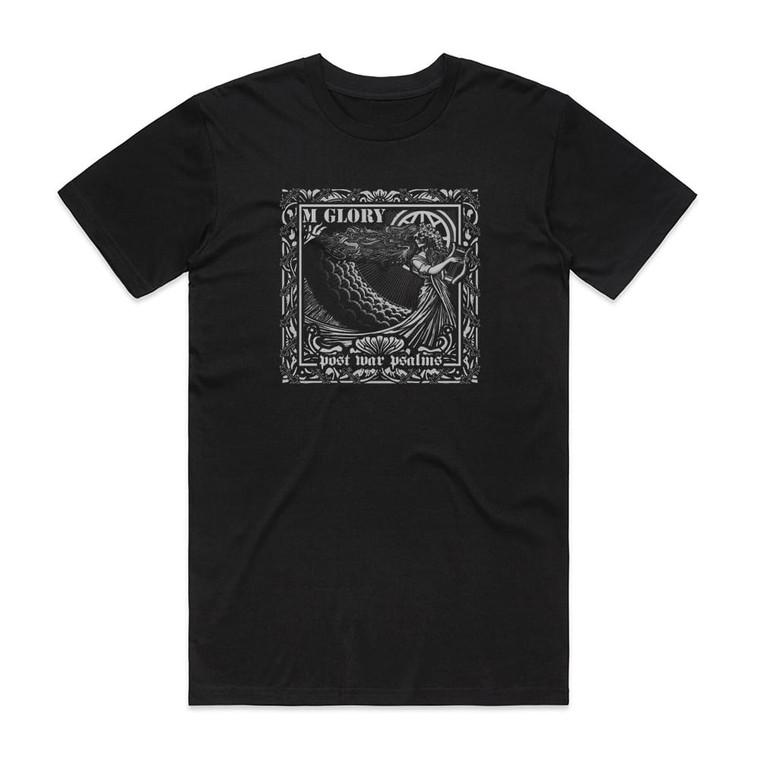 Morning Glory Post War Psalms Album Cover T-Shirt Black