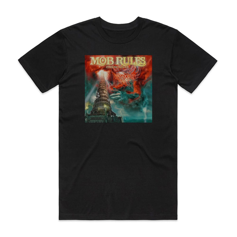 Mob Rules Ethnolution Ad Album Cover T-Shirt Black