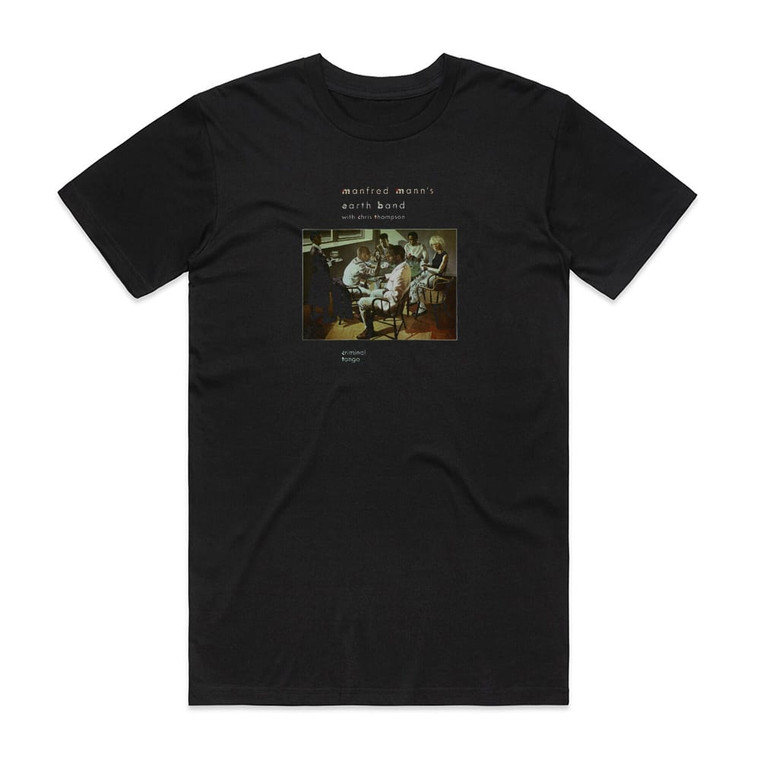 Manfred Mann Earth Band Criminal Tango 1 Album Cover T-Shirt Black