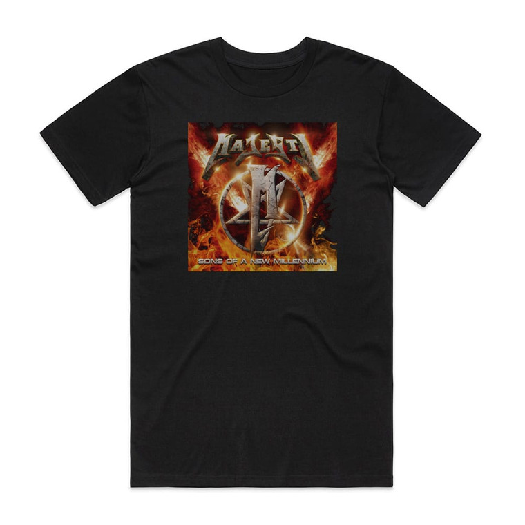 Majesty Sons Of A New Millennium Album Cover T-Shirt Black