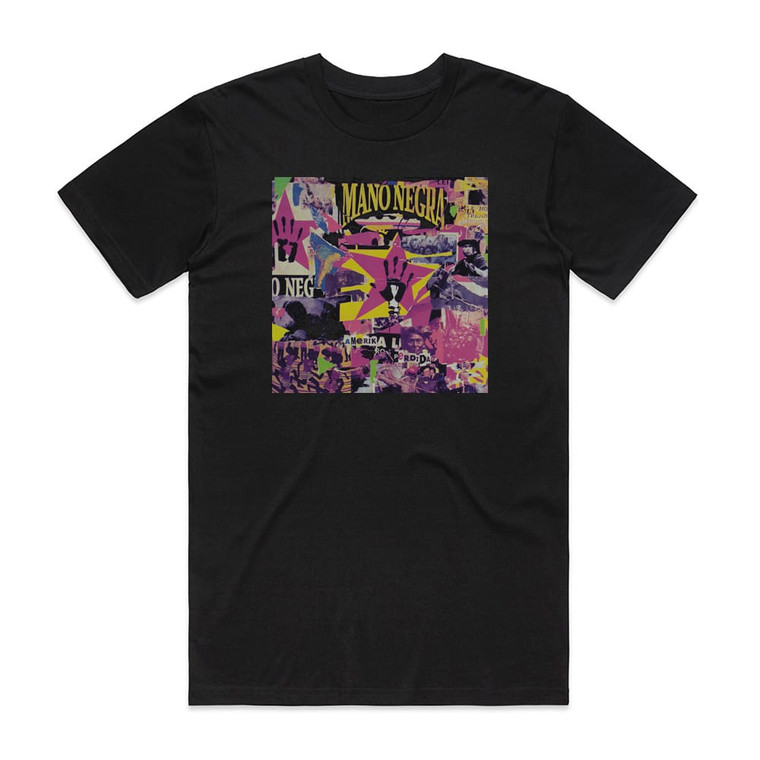 Mano Negra Amerika Perdida Album Cover T-Shirt Black