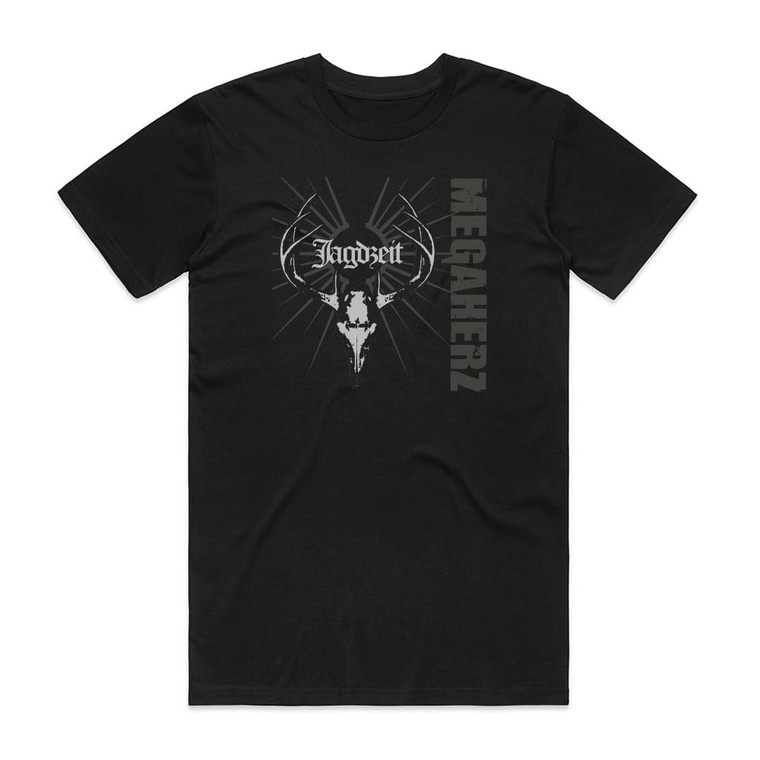 Megaherz Jagdzeit Album Cover T-Shirt Black