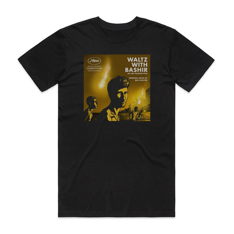 Max Richter Vals Im Bashir Album Cover T-Shirt Black