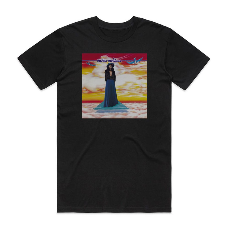 Maria Muldaur Maria Muldaur Album Cover T-Shirt Black