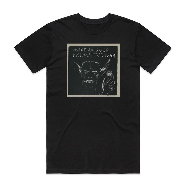 Mick Jagger Primitive Cool Album Cover T-Shirt Black