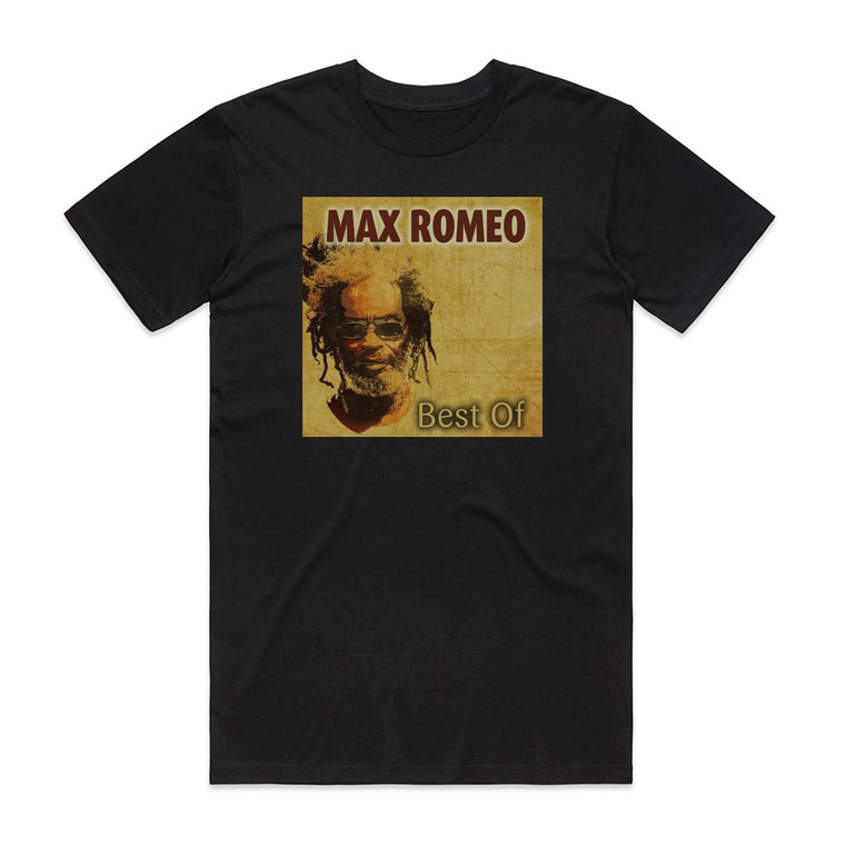 Max Romeo Best Of Album Cover T-Shirt Black