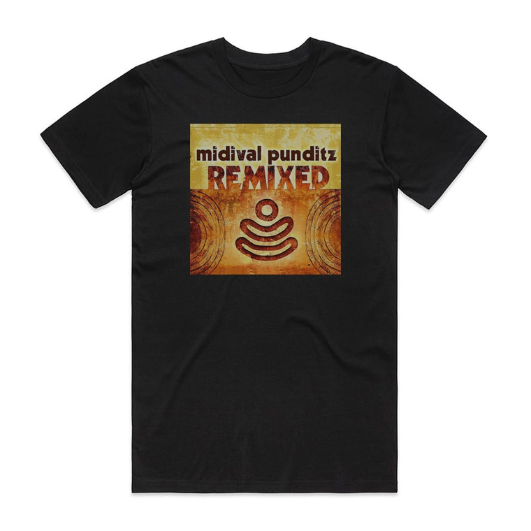 MIDIval PunditZ Midival Punditz Remixed Album Cover T-Shirt Black