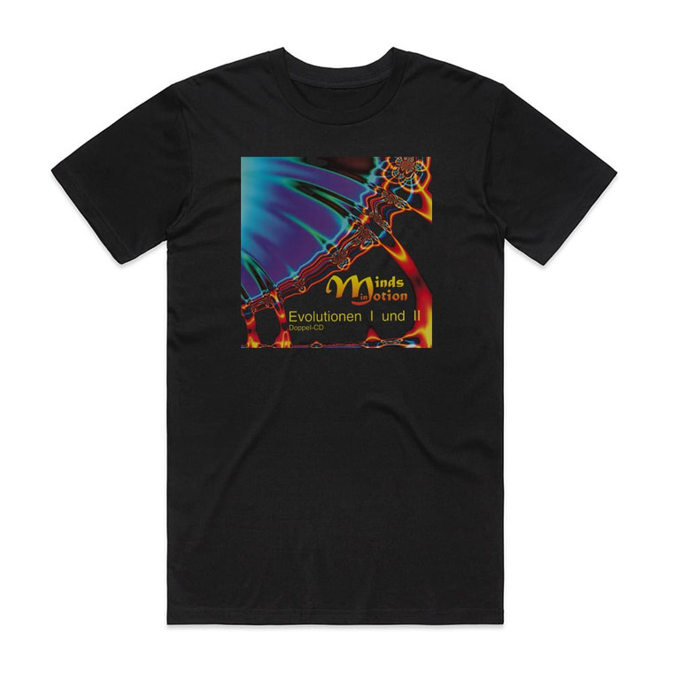 Minds In Motion Evolutionen I Ii Album Cover T-Shirt Black