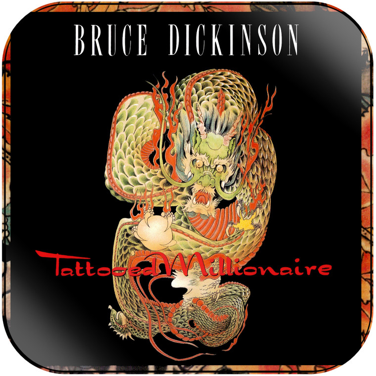Bruce Dickinson Tattooed Millionaire-2 Album Cover Sticker