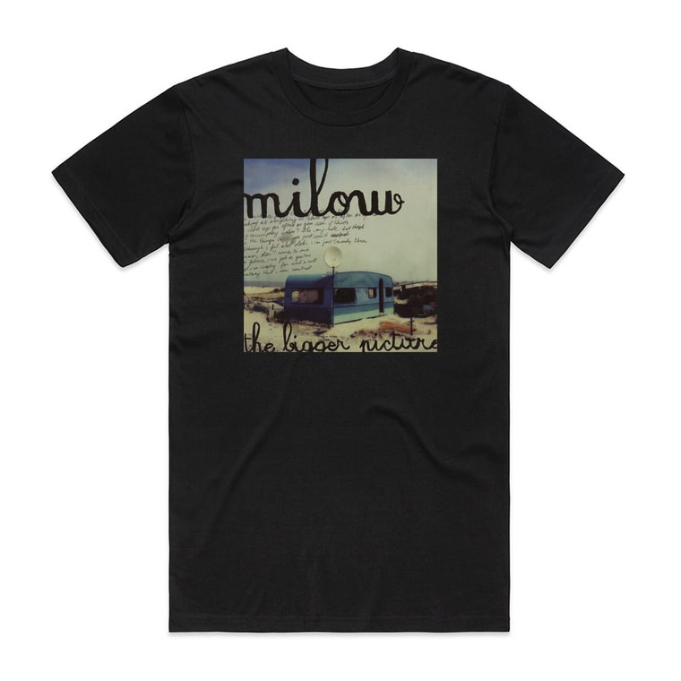 Milow The Bigger Picture Album Cover T-Shirt Black