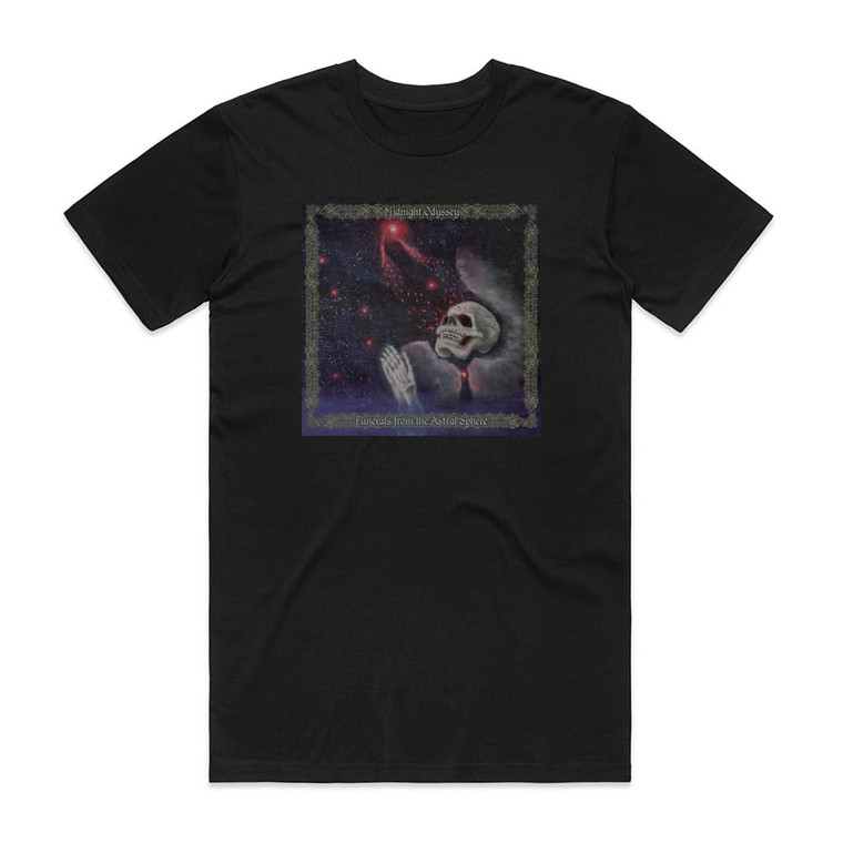 Midnight Odyssey Funerals From The Astral Sphere Album Cover T-Shirt Black