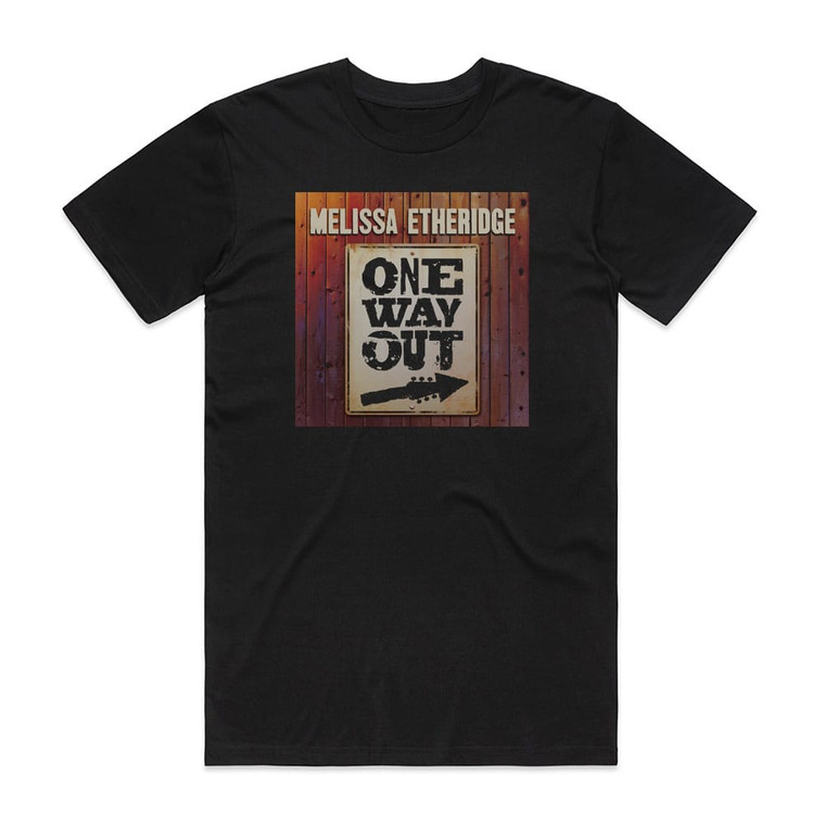 Melissa Etheridge One Way Out Album Cover T-Shirt Black
