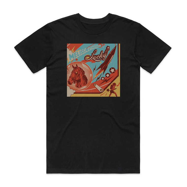 Melissa Etheridge Lucky Album Cover T-Shirt Black