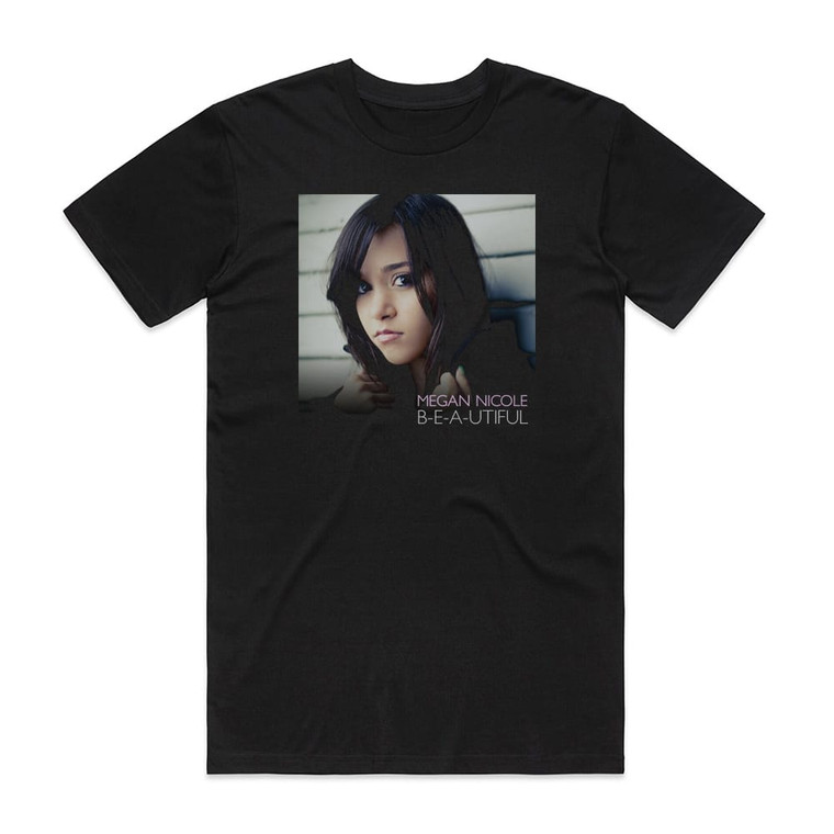 Megan Nicole B E A Utiful Album Cover T-Shirt Black