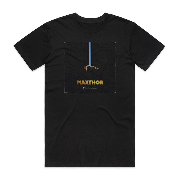 Maxthor Black Fire Album Cover T-Shirt Black