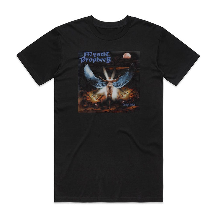 Mystic Prophecy Vengeance Album Cover T-Shirt Black