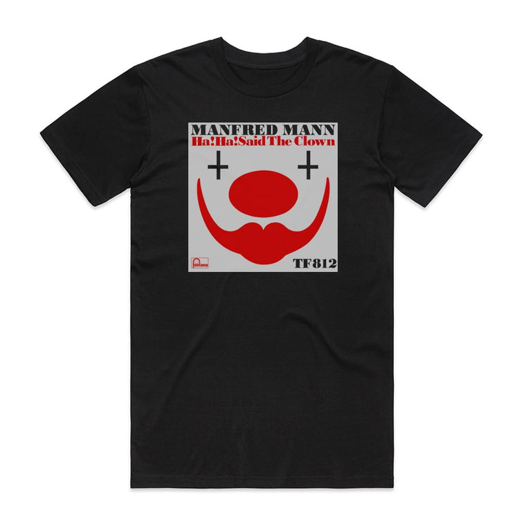 Manfred Mann Ha Ha Said The Clown Album Cover T-Shirt Black