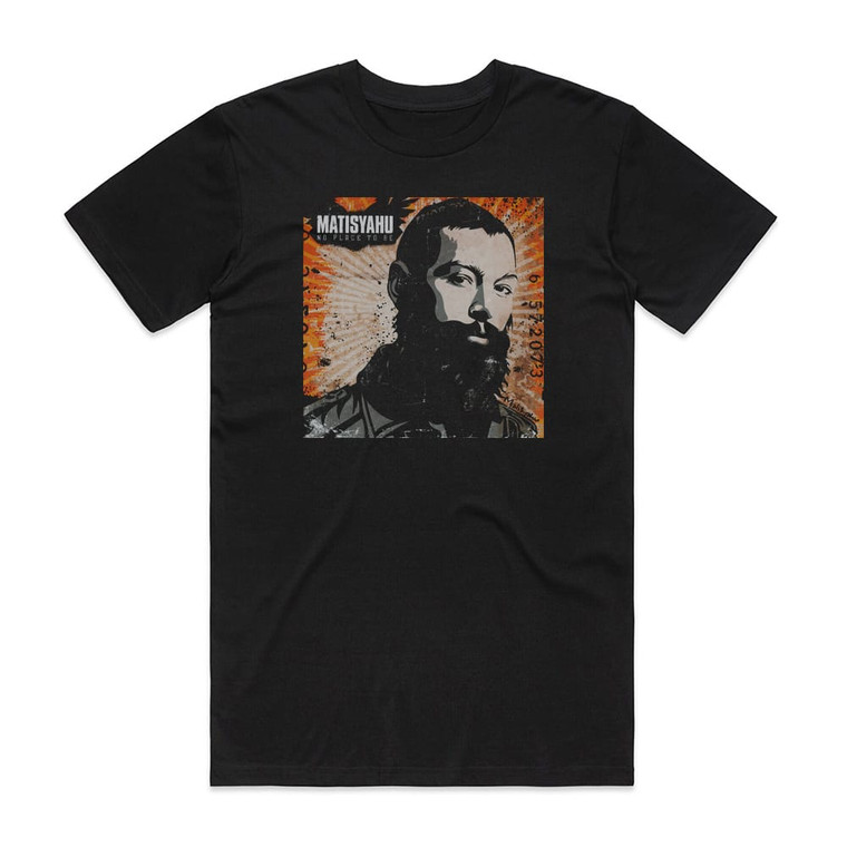 Matisyahu No Place To Be Album Cover T-Shirt Black