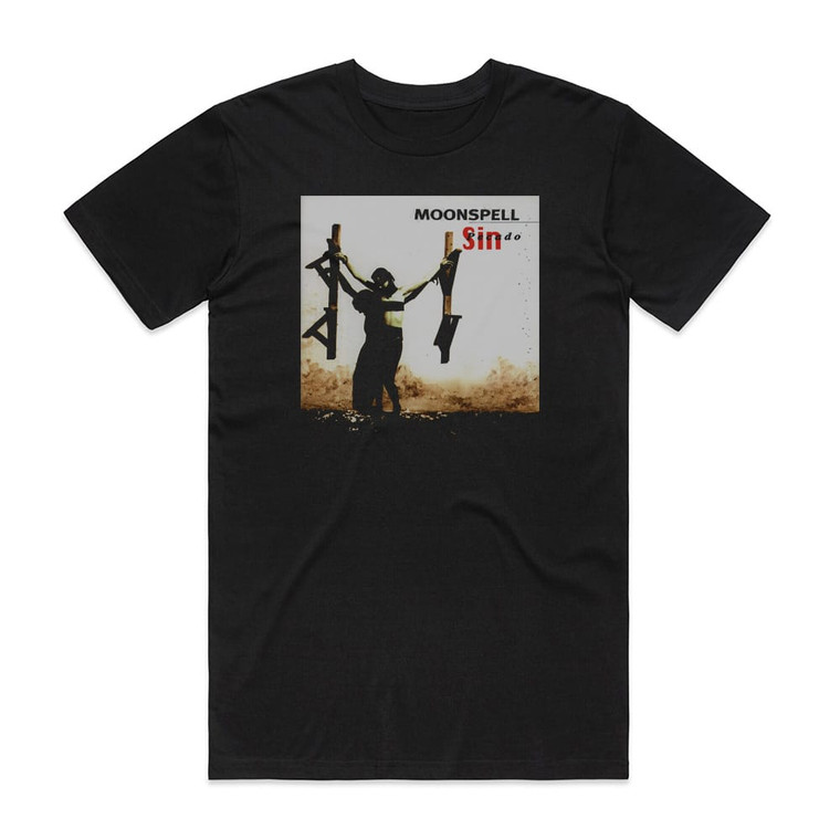 Moonspell Sin Pecado Album Cover T-Shirt Black