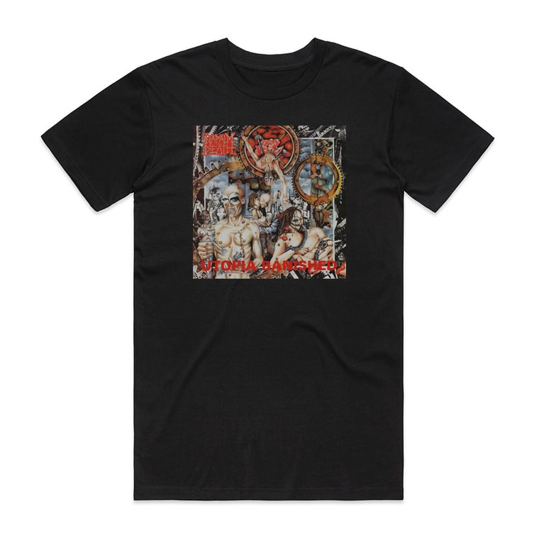 Napalm Death Utopia Banished 1 Album Cover T-Shirt Black
