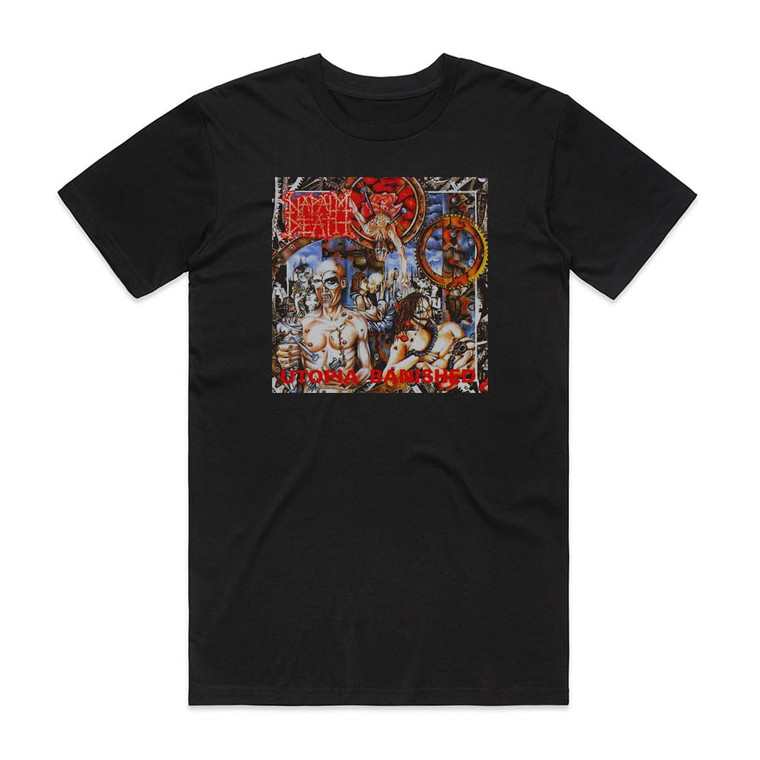 Napalm Death Utopia Banished Album Cover T-Shirt Black