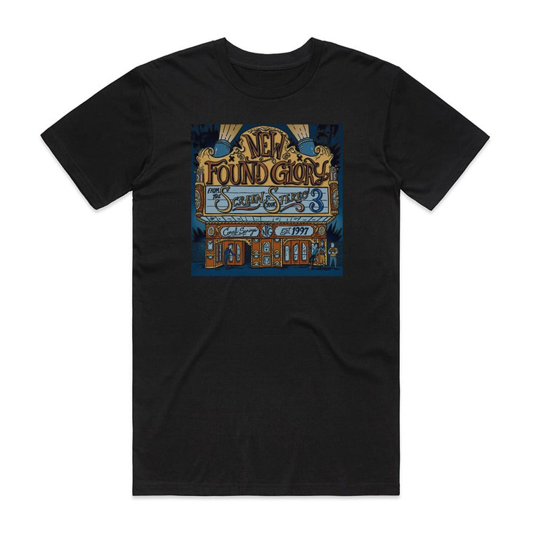 New Found Glory From The Screen To Your Stereo 3 Album Cover T-Shirt Black New Found Glory From The Screen To Your Stereo 3 Album Cover T-Shirt Black