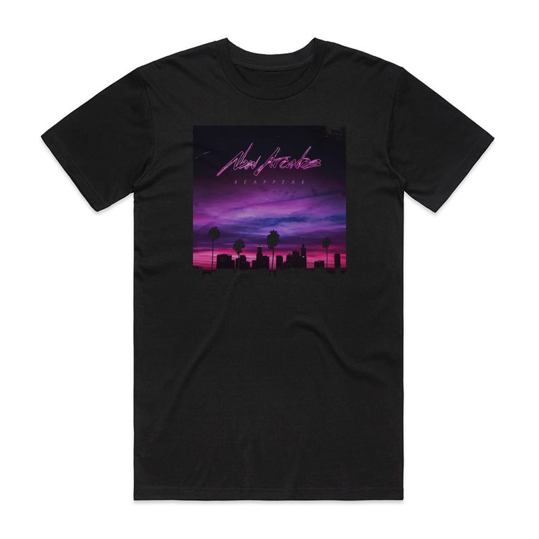 New Arcades Reappear Album Cover T-Shirt Black