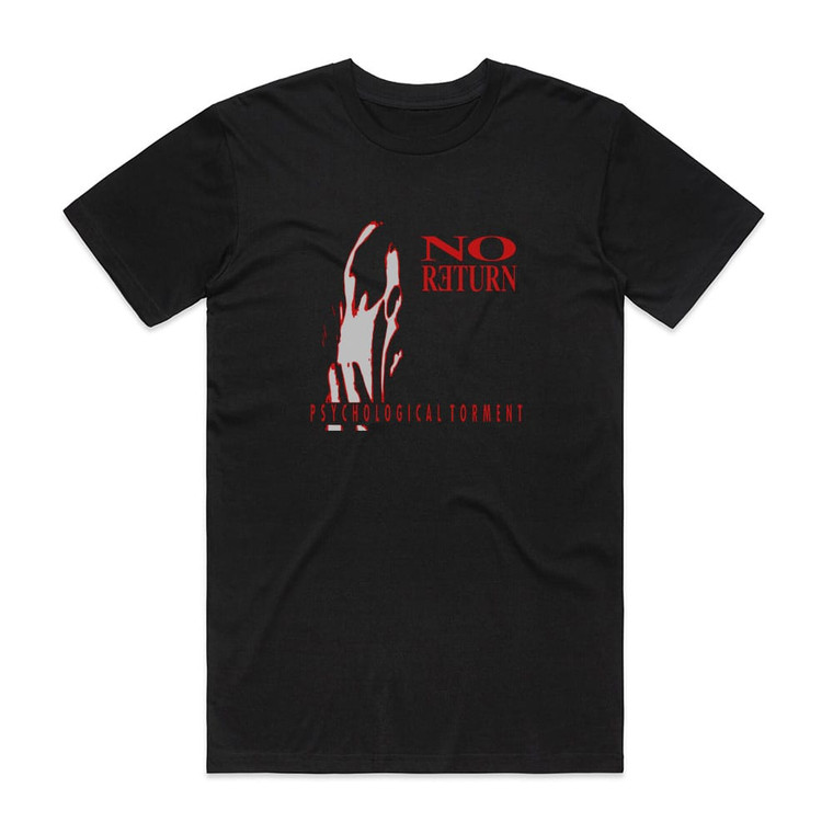 No Return Psychological Torment Album Cover T-Shirt Black