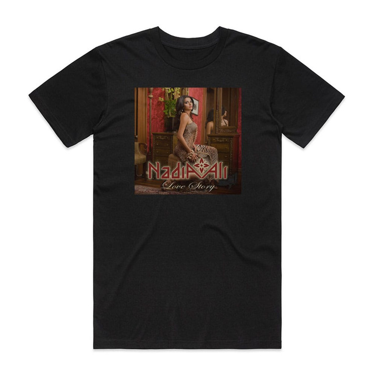 Nadia Ali Love Story Album Cover T-Shirt Black