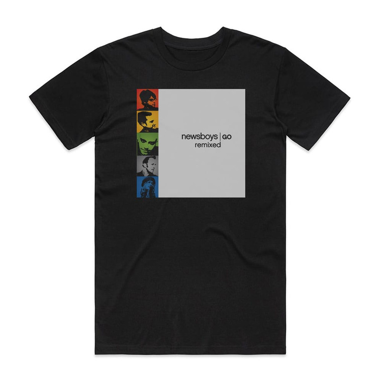 Newsboys Go Remixed 1 Album Cover T-Shirt Black