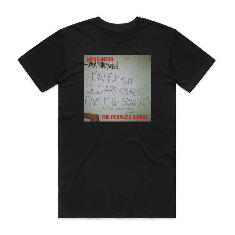 NoMeansNo The Peoples Choice Album Cover T-Shirt Black