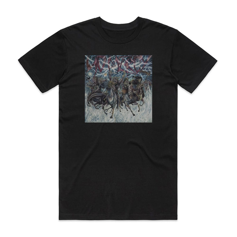 No Mercy Widespread Bloodshed Love Runs Red Album Cover T-Shirt Black