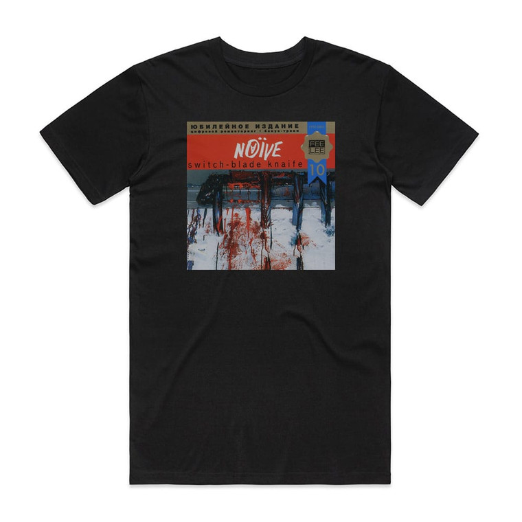 Naive Switch Blade Knaife 1 Album Cover T-Shirt Black