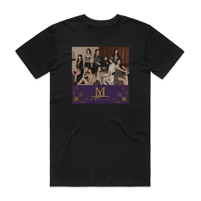 Nine Muses Prima Donna Album Cover T-Shirt Black