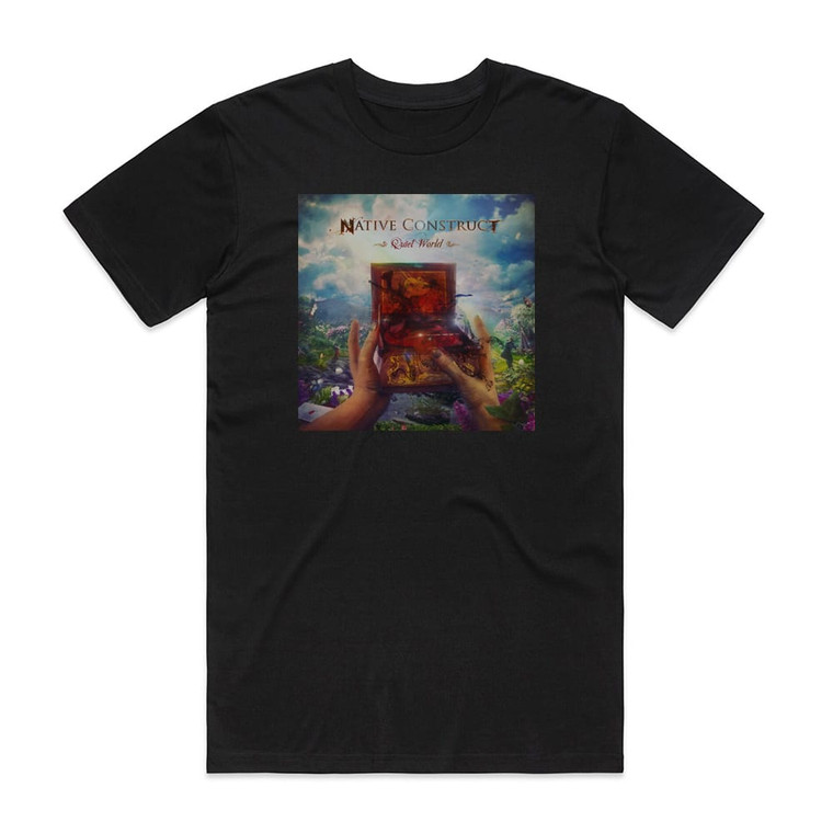 Native Construct Quiet World Album Cover T-Shirt Black