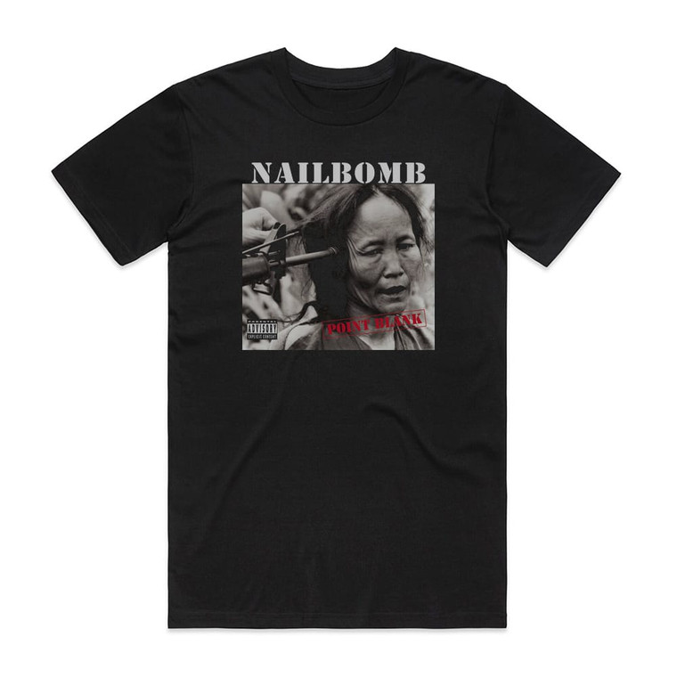 Nailbomb Point Blank Album Cover T-Shirt Black