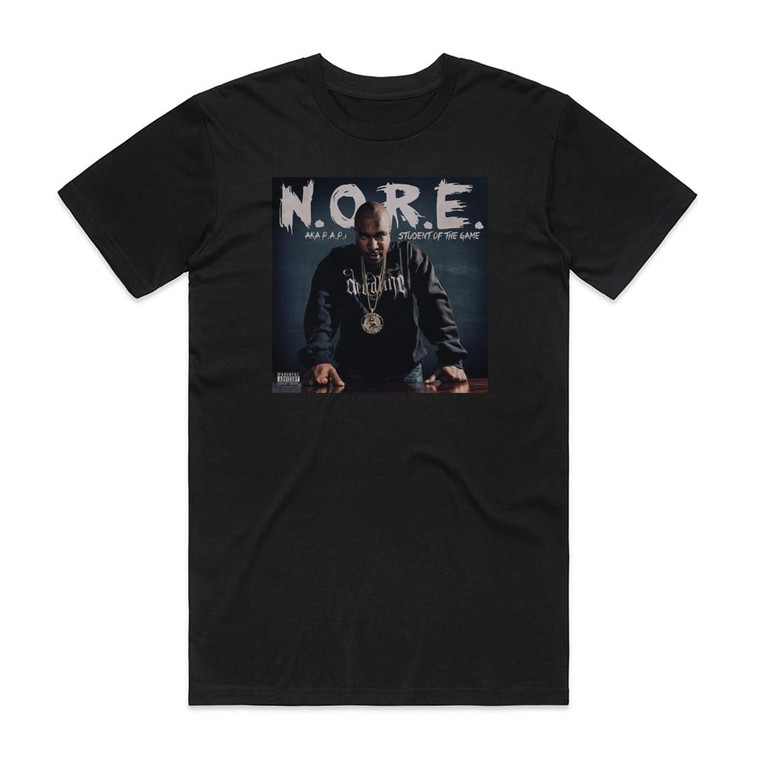 NORE Student Of The Game Album Cover T-Shirt Black